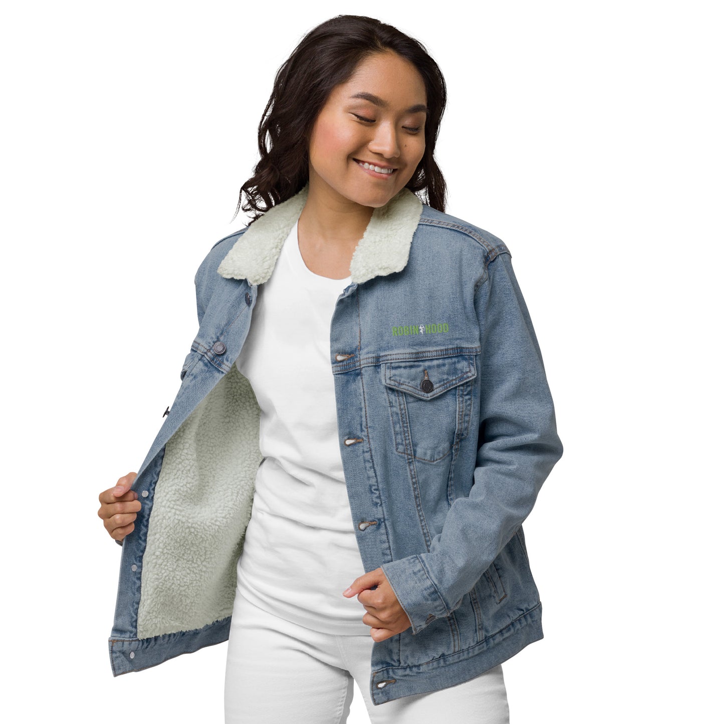 Unisex Sherpa Denim Jacket