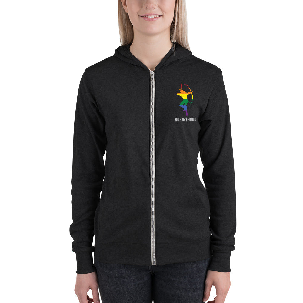 Unisex zip hoodie (runs small)